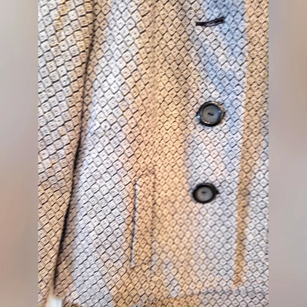 WOMEN'S GREY AND BLACK METRO STYLE SKIRT SUIT SET SIZE 12 - Picture 9 of 16